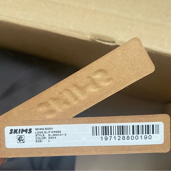 Skims Body Tank Long Slip Dress Onyx - Picture 7 of 7